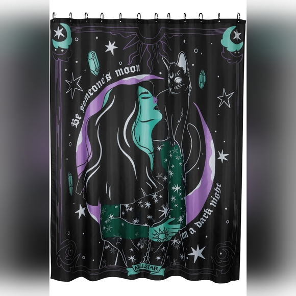 Killstar Other - Moonlight Shower Curtain | Killstar